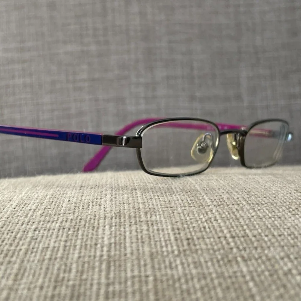Polo Ralph Lauren Kids Eyeglasses Frame Black/Blue Tone Glasses 43[]17 130